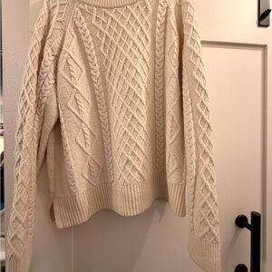 H&M Cream Cable Knit Sweater